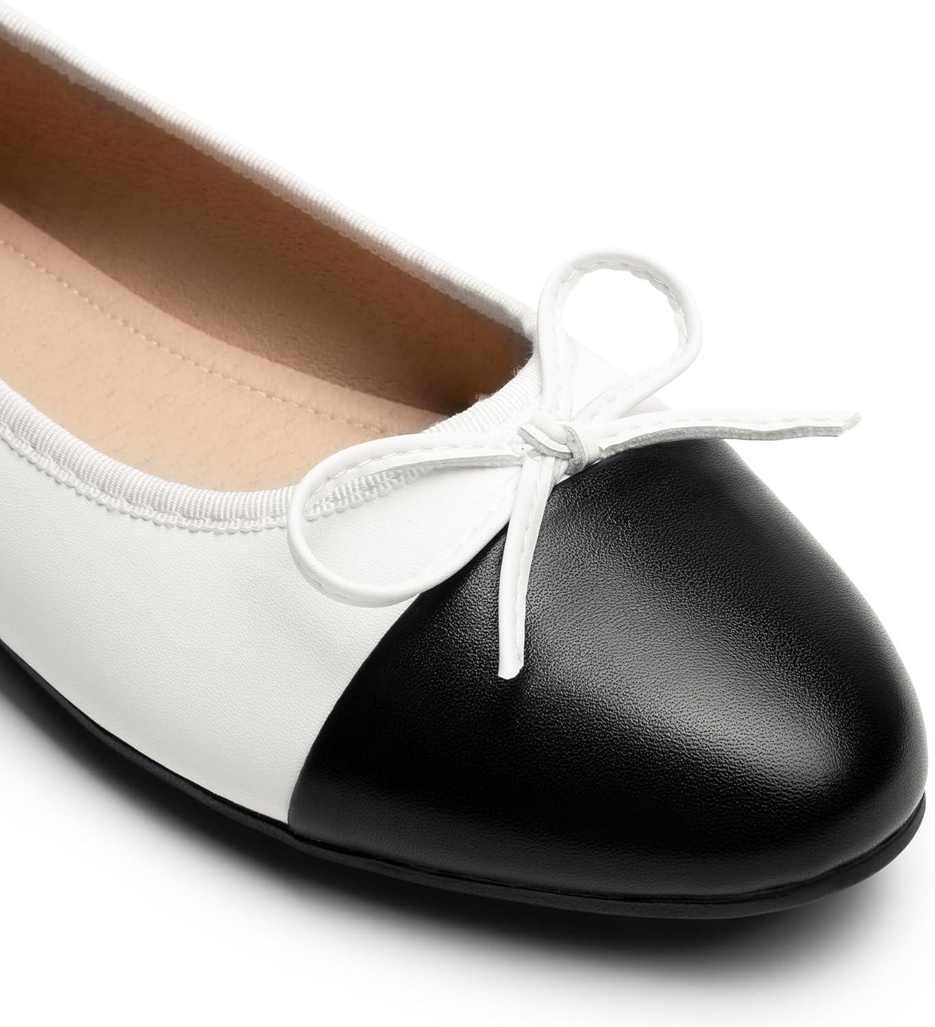 imageDream Pairs Womens Flats Round Toe Ballet Flats Comfortable Slipon Dressy Business Casual Work Office Ballerina Flat Dress ShoesWhitepu
