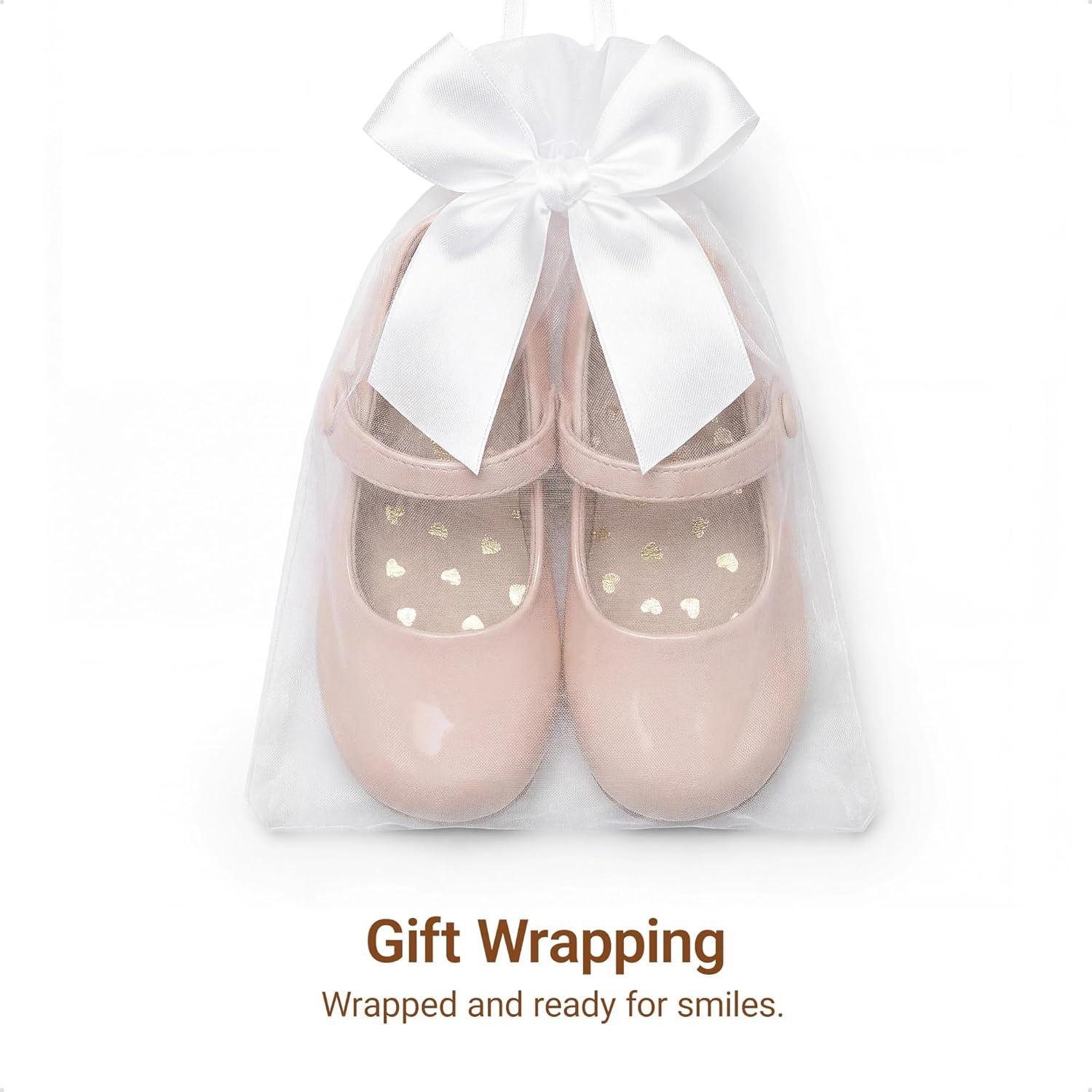 imageDREAM PAIRS Toddler Little Girls Mary Jane Dress Shoes Wedding Ballet Flats Round Toe Flower Girl ShoesNude