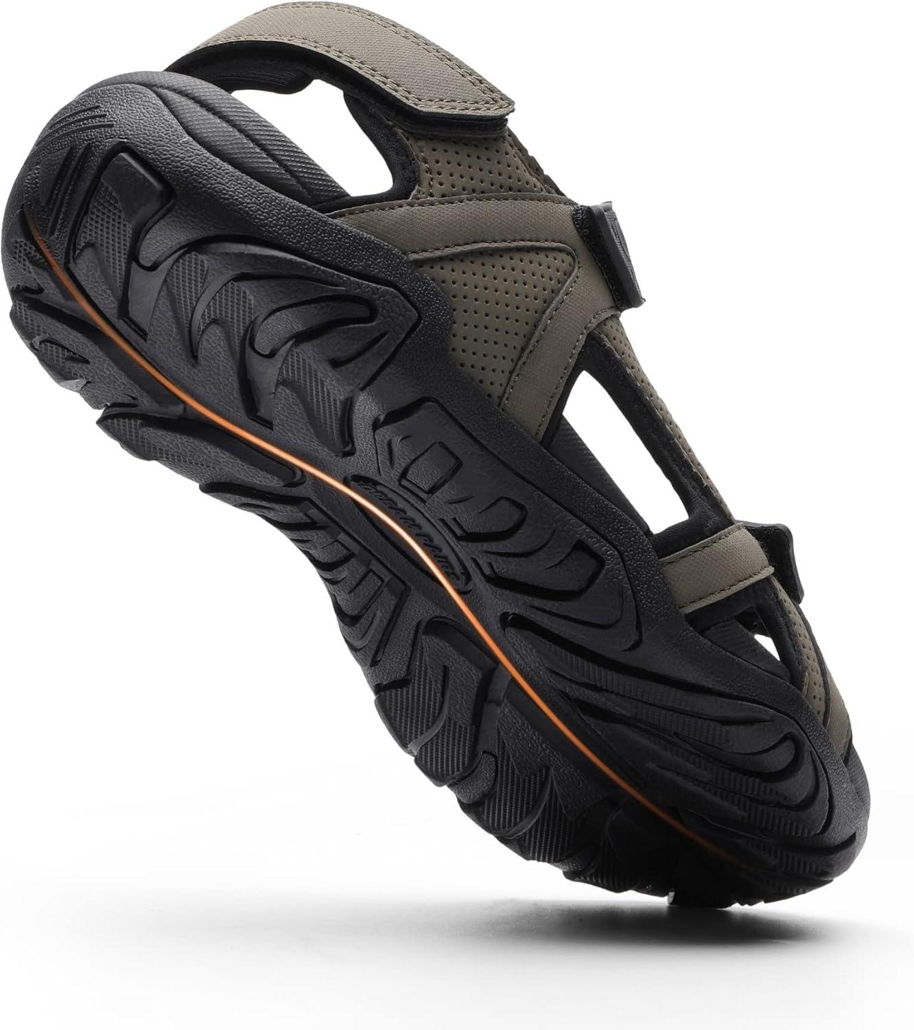 imageDREAM PAIRS Mens Sandals Hiking Water Beach Sport Outdoor Athletic Arch Support Summer SandalsGreen