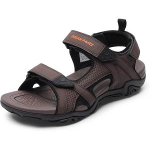 DREAM PAIRS Men’s Sandals Hiking Water Beach Sport Outdoor Athletic Arch Support Summer Sandals(Brown)