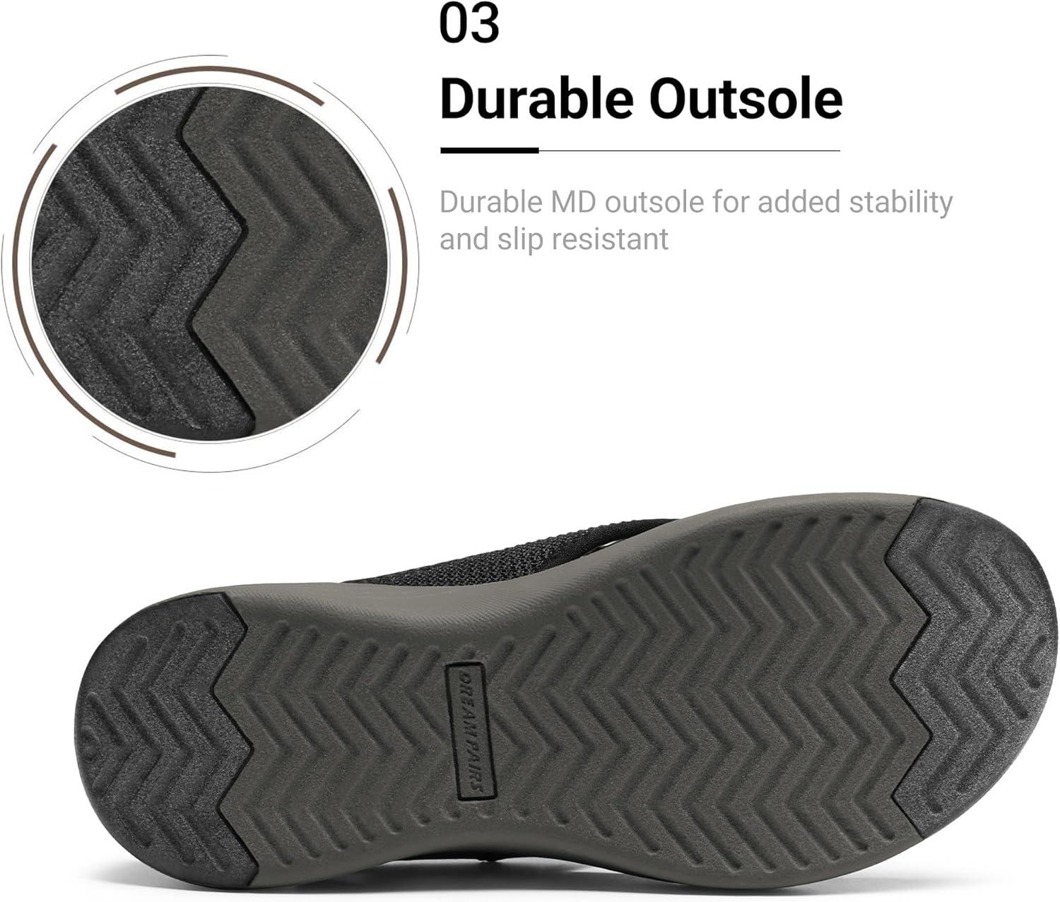 imageDREAM PAIRS Womens Arch Support Soft Cushion Flip Flops Thong SandalsBlackGrey
