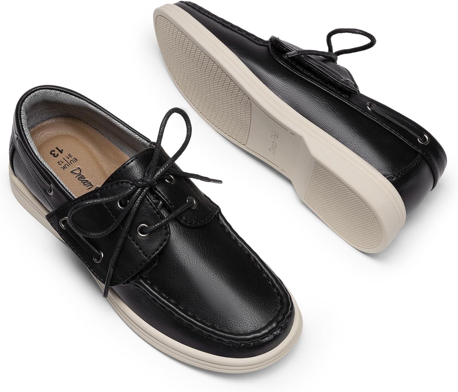 imageDREAM PAIRS Boys Dress Shoes Boat Shoes Slip on Loafers Casual School Shoes ToddlerLittle KidBig KidBlack