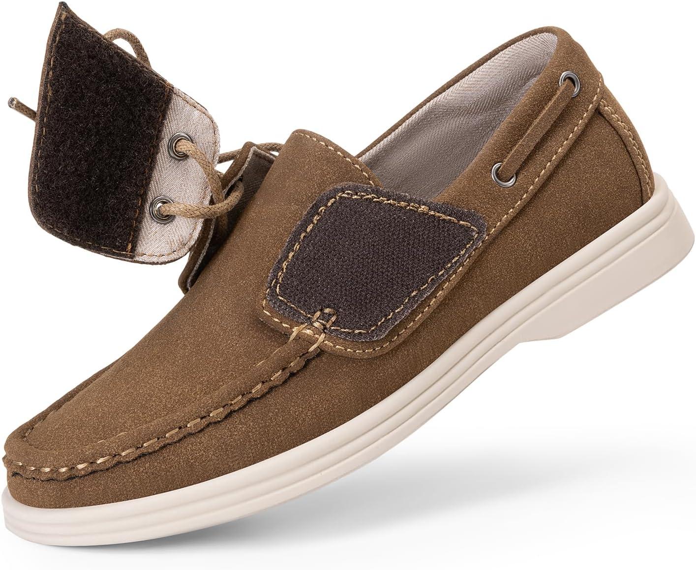 imageDREAM PAIRS Boys Dress Shoes Boat Shoes Slip on Loafers Casual School Shoes ToddlerLittle KidBig KidCamel