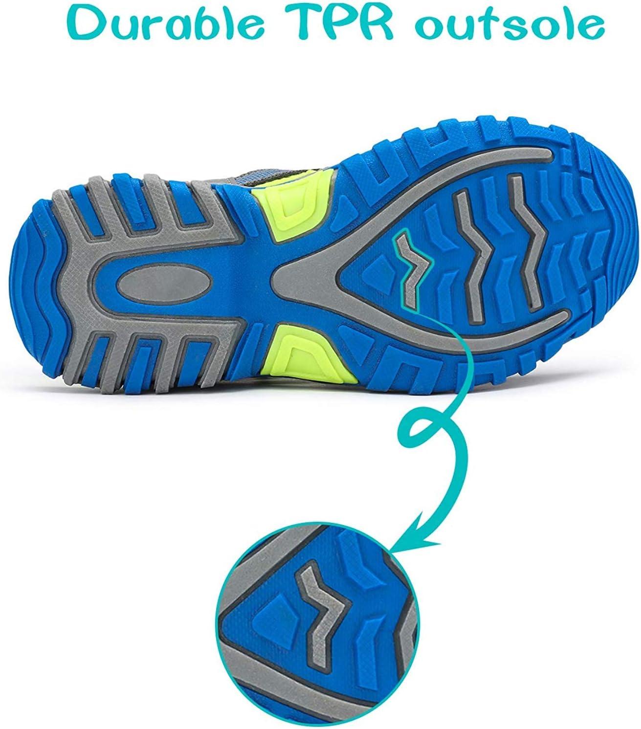 imageDREAM PAIRS Boys Girls ClosedToe Outdoor Summer Sport Sandals for ToddlerLittleBig KidGreyGreenBlue