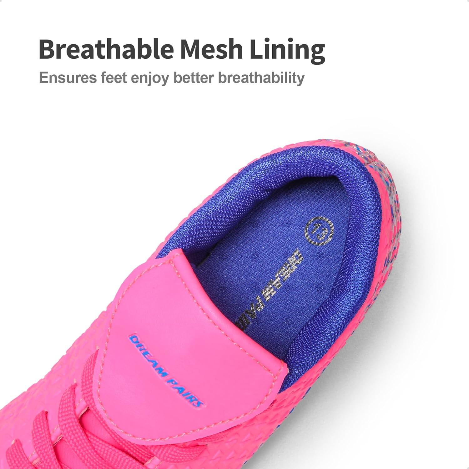 imageDREAM PAIRS Boys Girls Outdoor Soccer Cleats Firm Ground Football Shoes for LittleBig KidFuchsiaRoyalBlue