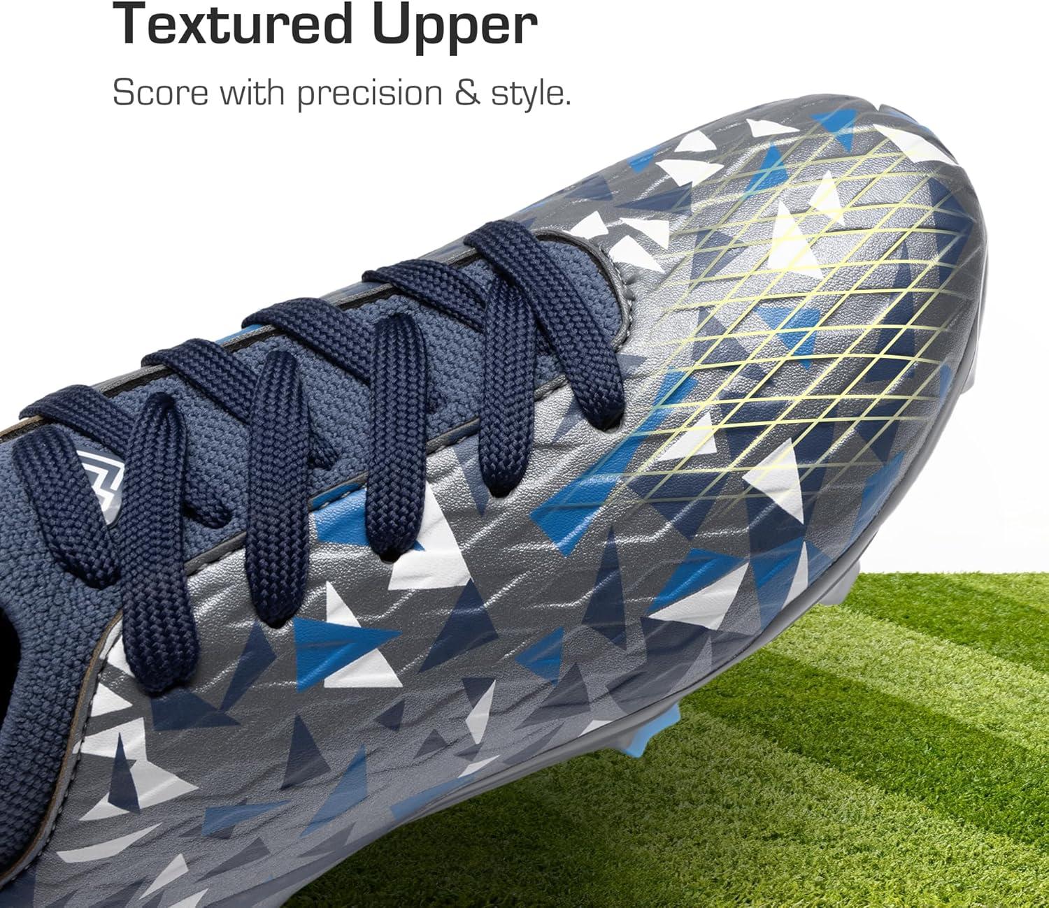 imageDREAM PAIRS Kids HighSpeed Soccer Cleats with TPU AntiTwist Plate Firm Ground Outdoor Athletic Sport Football ShoesDark GreyNavy