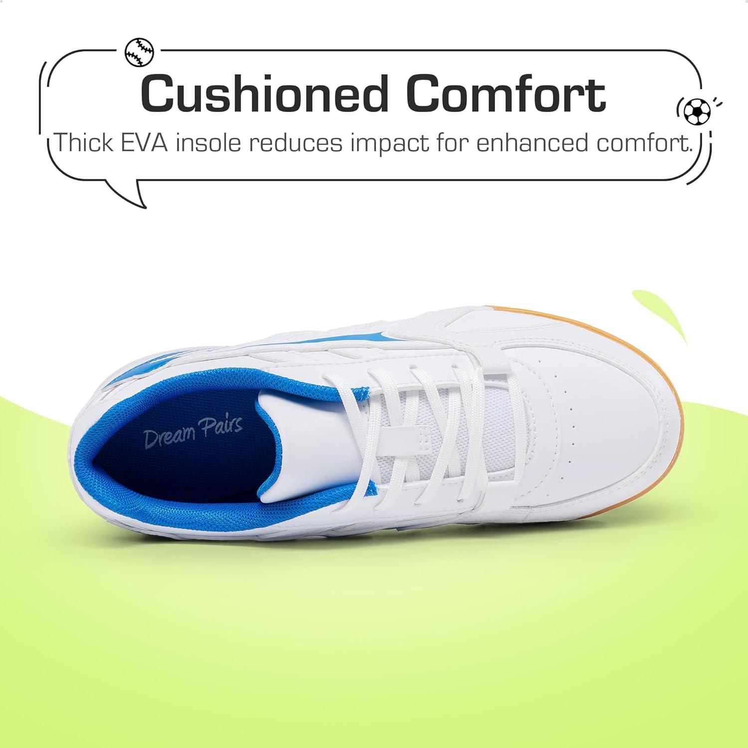 imageDREAM PAIRS Kids Soccer CleatsWhiteBlue