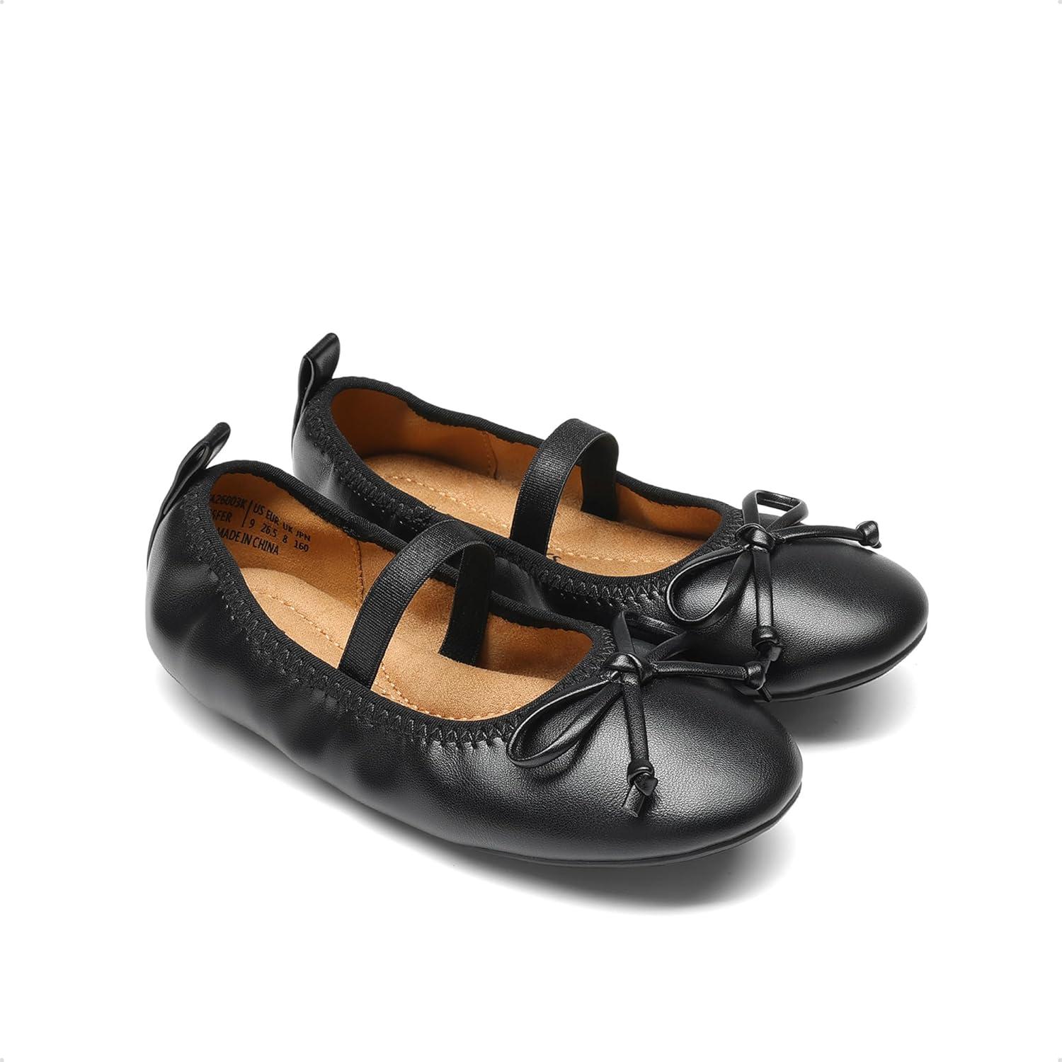 imageDREAM PAIRS Little Girls Toddler Ballet Flats Dress Shoes Mary Janes ShoesBlack