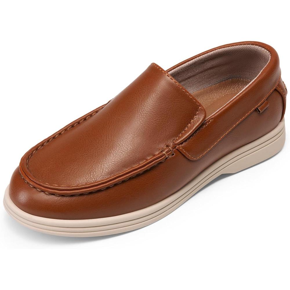 imageDREAM PAIRS Boys Dress Shoes SlipOn Loafers Casual Flat Shoes ToddlerLittle KidBig KidBrown