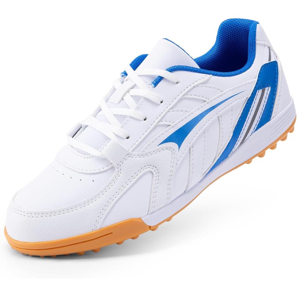 imageDREAM PAIRS Kids Soccer CleatsWhiteBlue