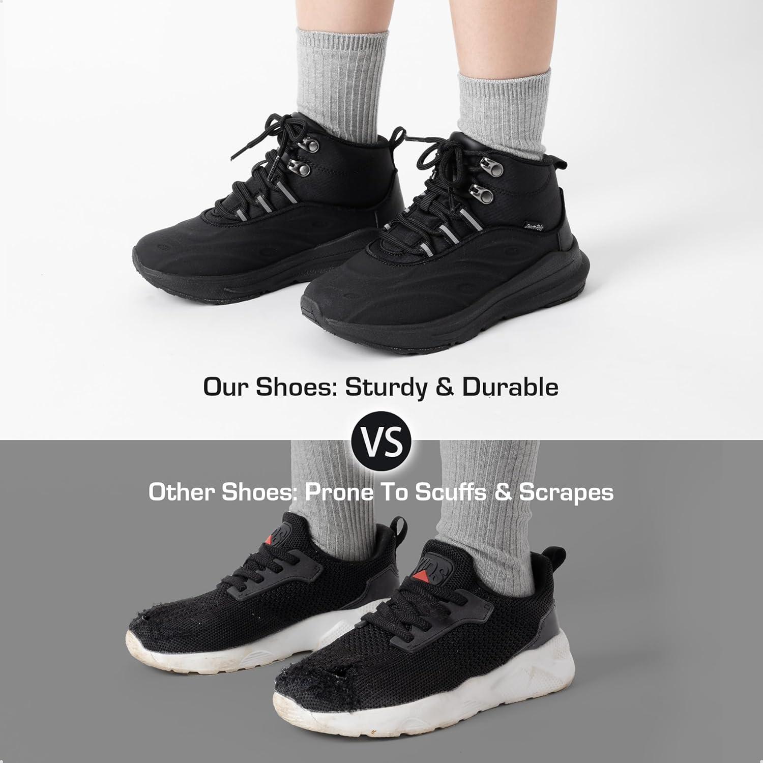 imageDREAM PAIRS Boys Girls Boots Kids High Top Sneakers Shoes Outdoor Hiking DuraPlay Lace Up Shoes for LittleBig Kid