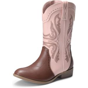 DREAM PAIRS girls Sdbo2222k(Pink/Brown)