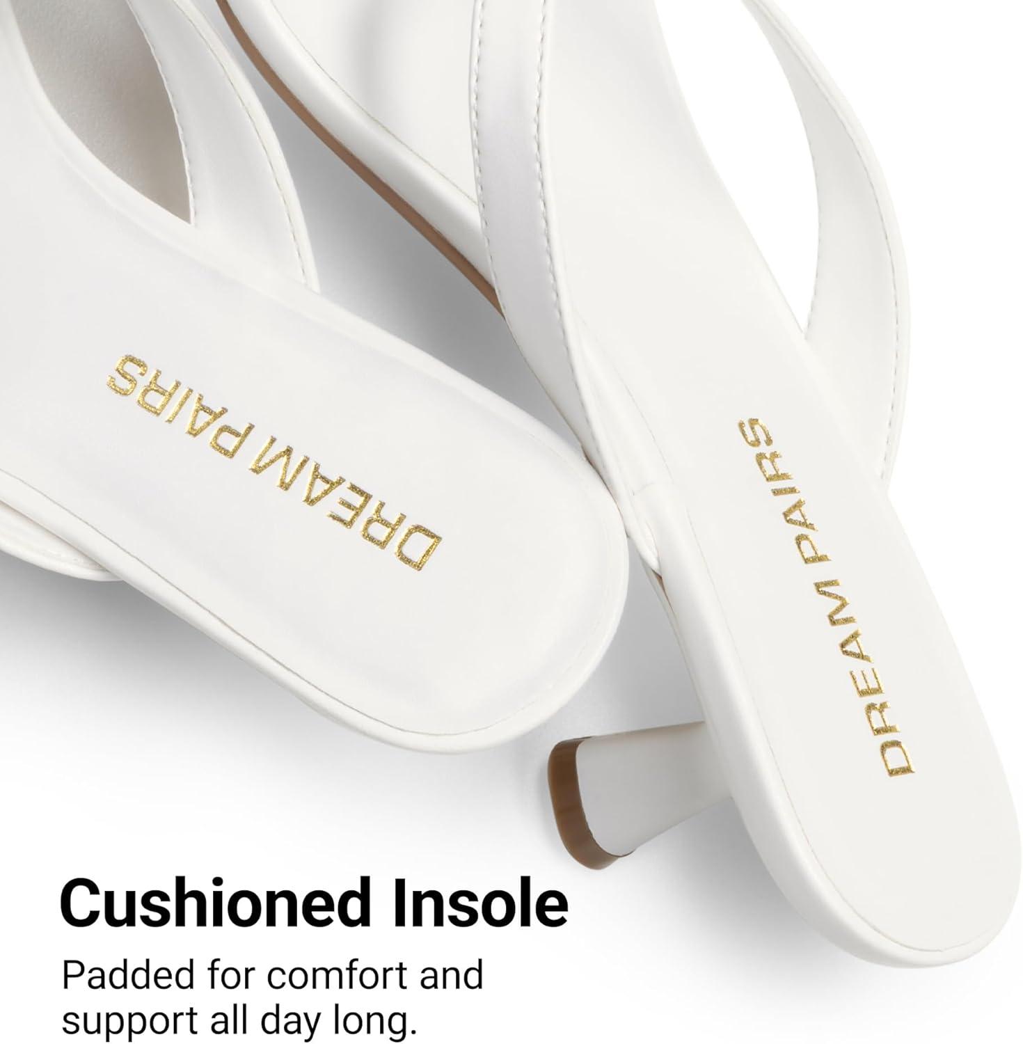imageDREAM PAIRS Womens Kitten Heel Flip Flops Low Heel Dress Sandals with Thong Strap Elegant Slip On Summer ShoesWhite