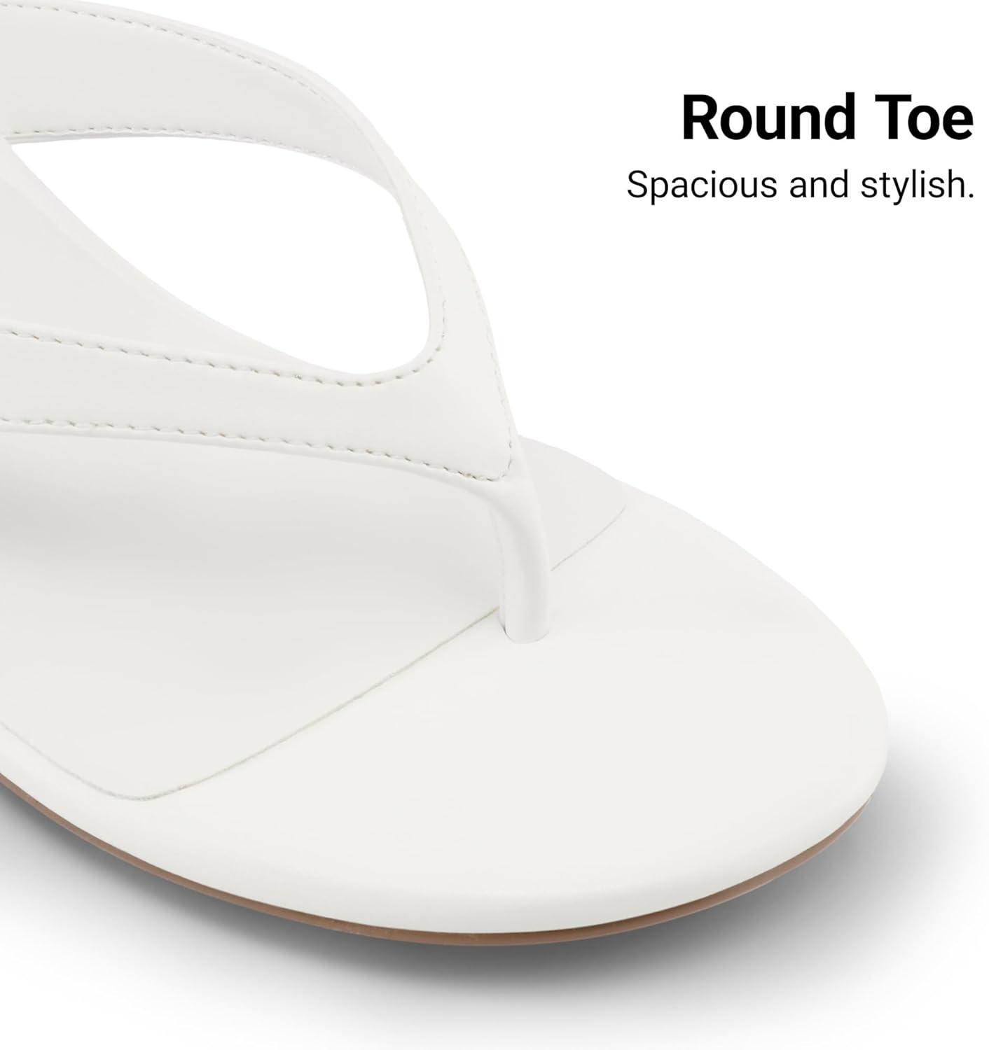 imageDREAM PAIRS Womens Kitten Heel Flip Flops Low Heel Dress Sandals with Thong Strap Elegant Slip On Summer ShoesWhite