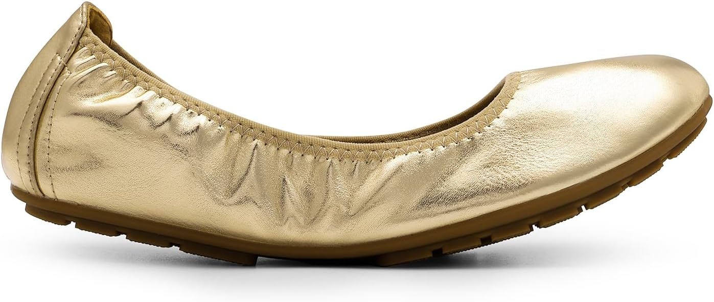 image:imageDREAM PAIRS Womens Ballet Flats Foldable Round Toe Dressy Comfortable Slip On Dress ShoesGold