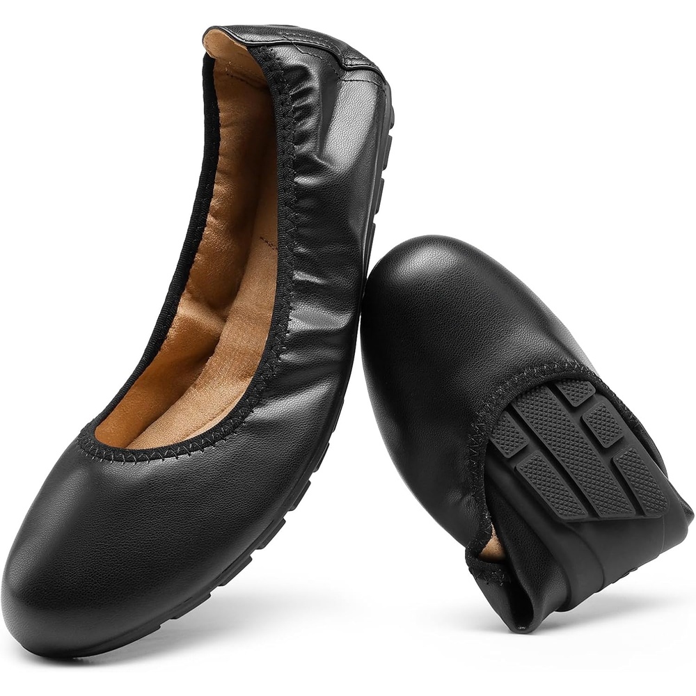 image:imageDREAM PAIRS Womens Ballet Flats Foldable Round Toe Dressy Comfortable Slip On Dress ShoesBlack