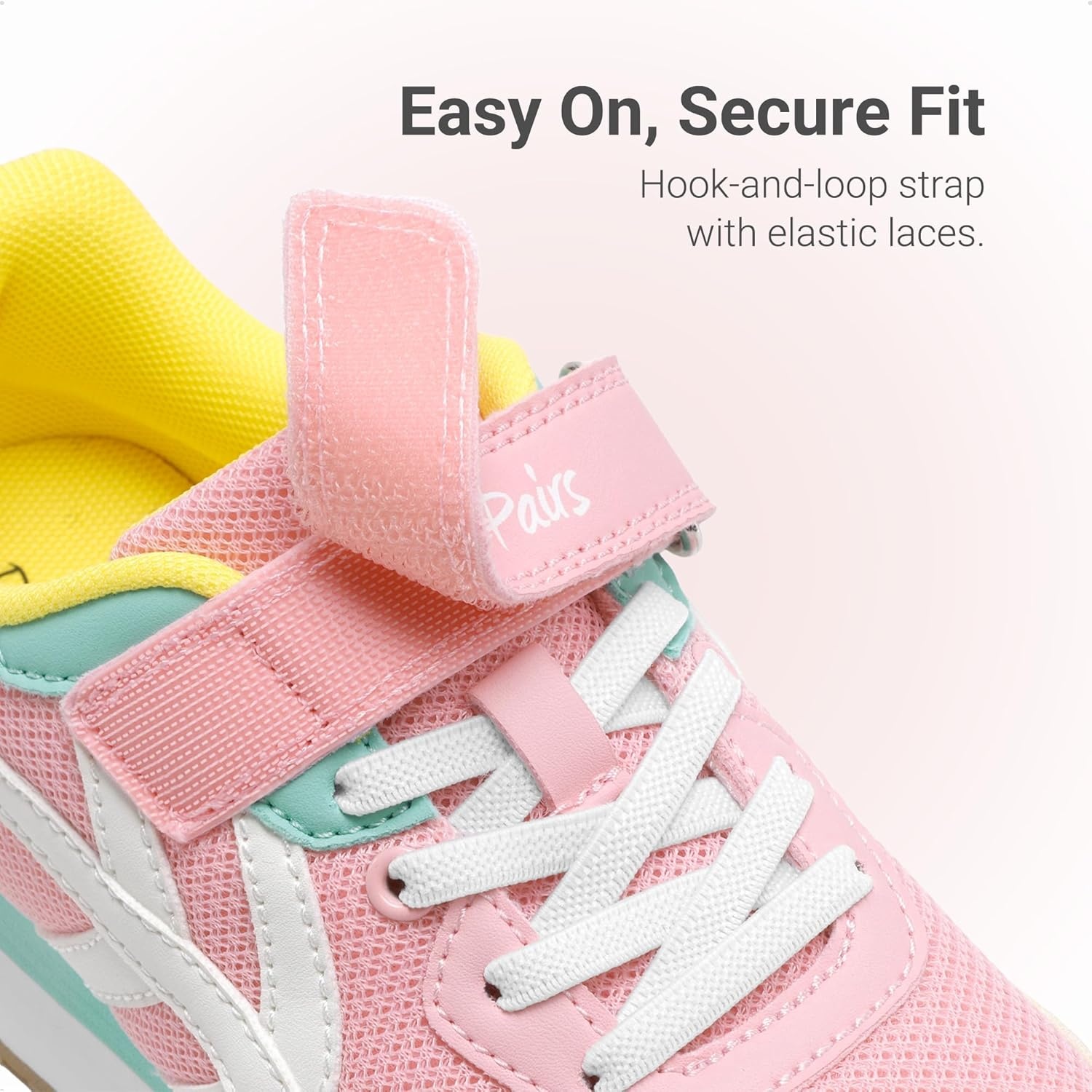 image:imageDREAM PAIRS Girls Sneakers Tennis Running Casual Footwear Breathable Lightweight Colorful Classic Walking Shoes for LittleBig KidPink