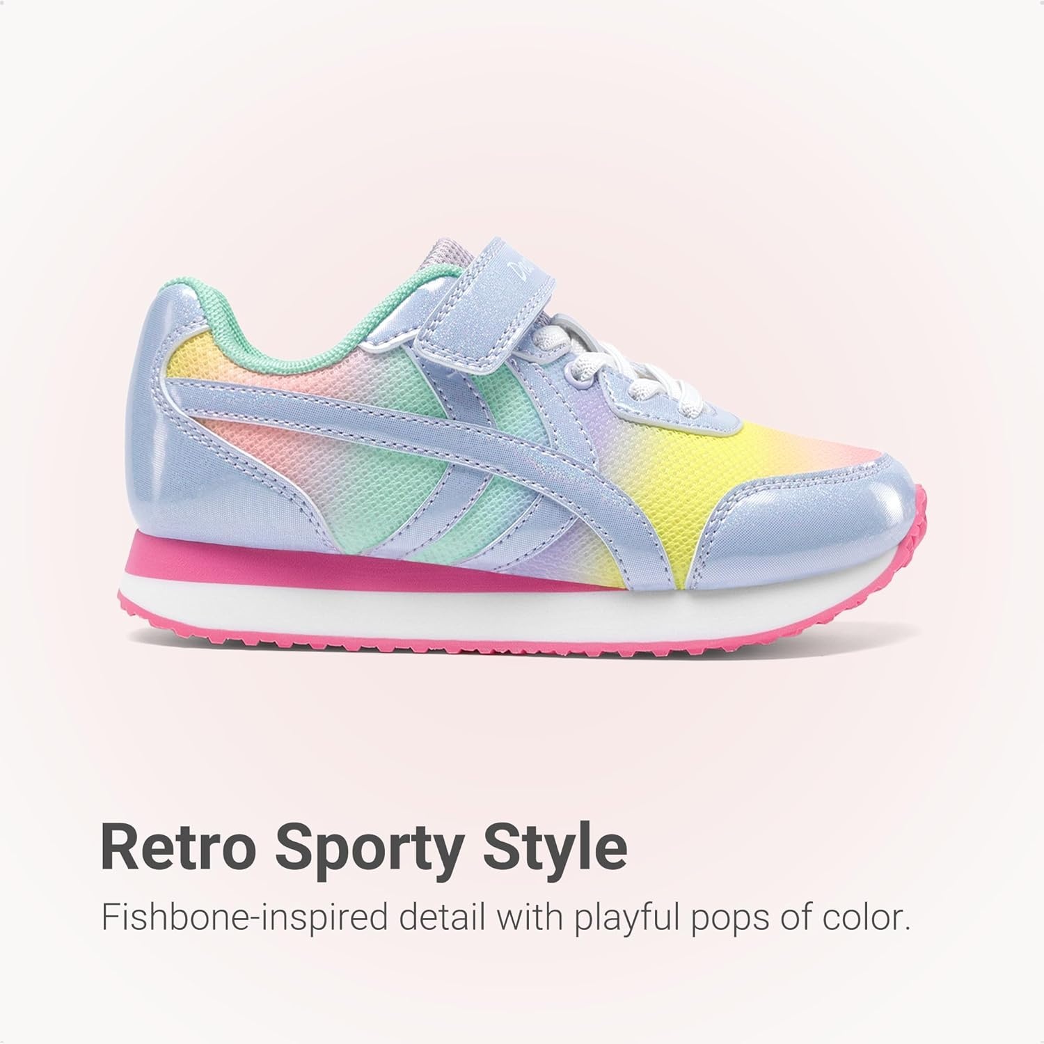 image:imageDREAM PAIRS Girls Sneakers Tennis Running Casual Footwear Breathable Lightweight Colorful Classic Walking Shoes for LittleBig KidPurple