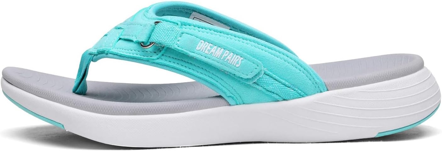 image:imageDREAM PAIRS Womens Arch Support Flip Flops Comfortable Thong SandalsMint