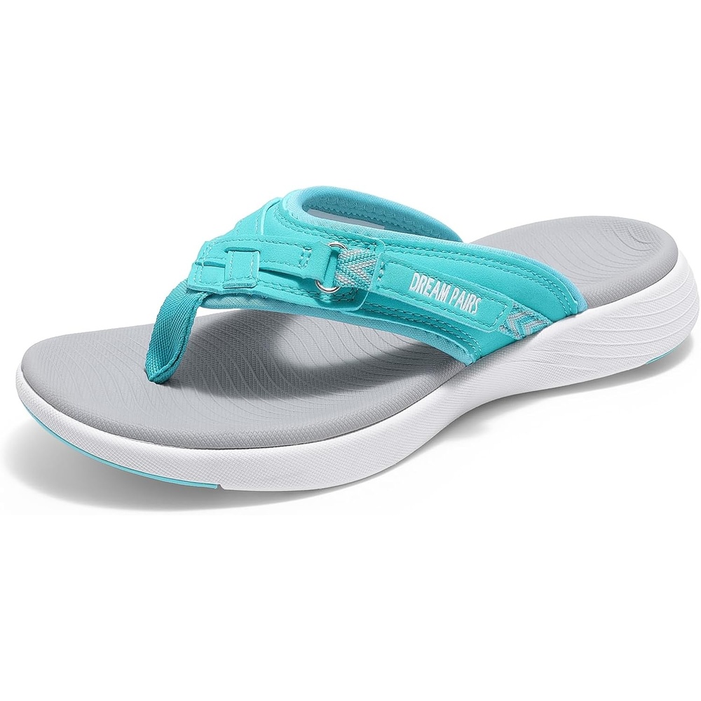 image:imageDREAM PAIRS Womens Arch Support Flip Flops Comfortable Thong SandalsMint