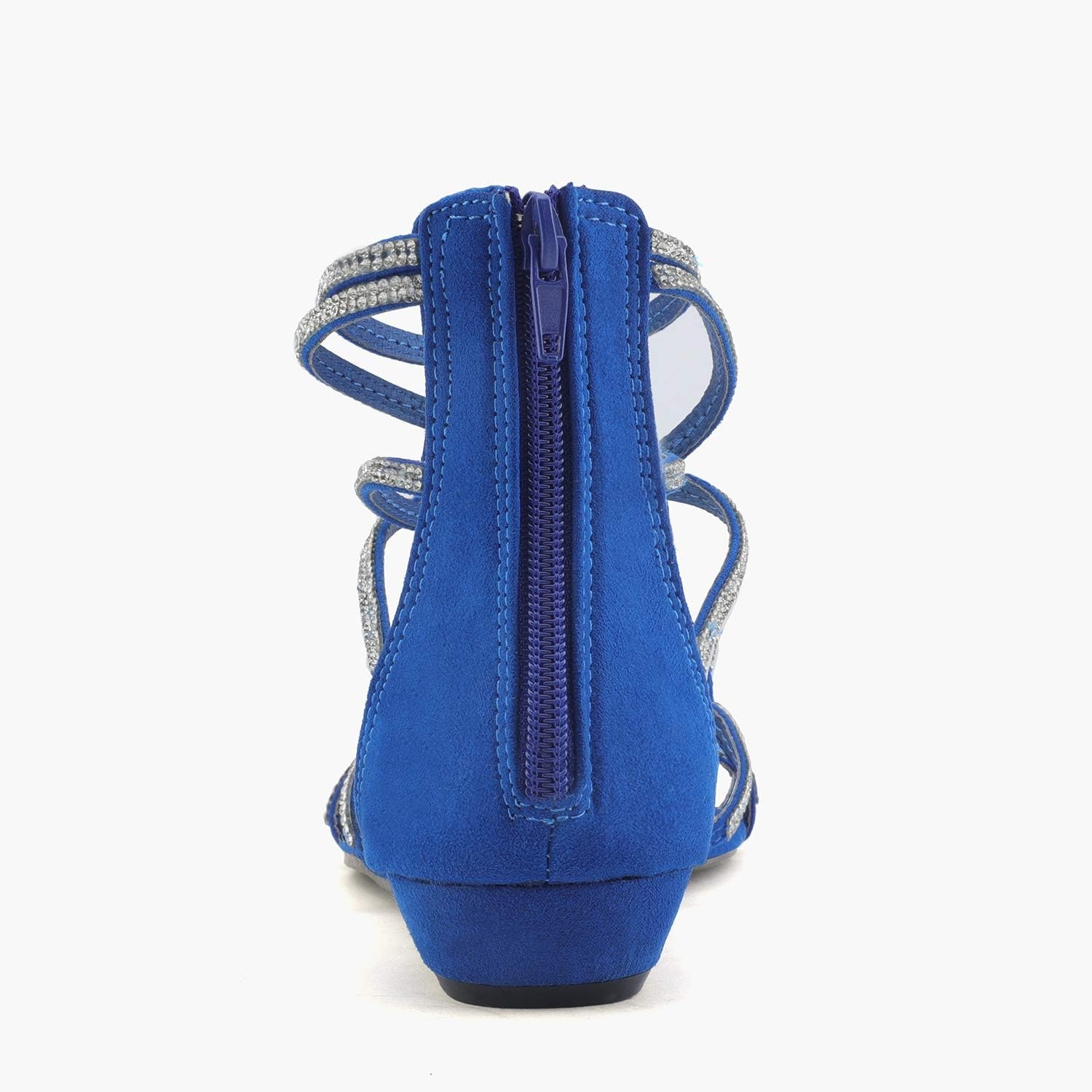 image:imageDREAM PAIRS Womens Ankle Strap Flat Sandals Summer Dressy Strappy Gladiator Rhinestones SandalsRoyalBlue