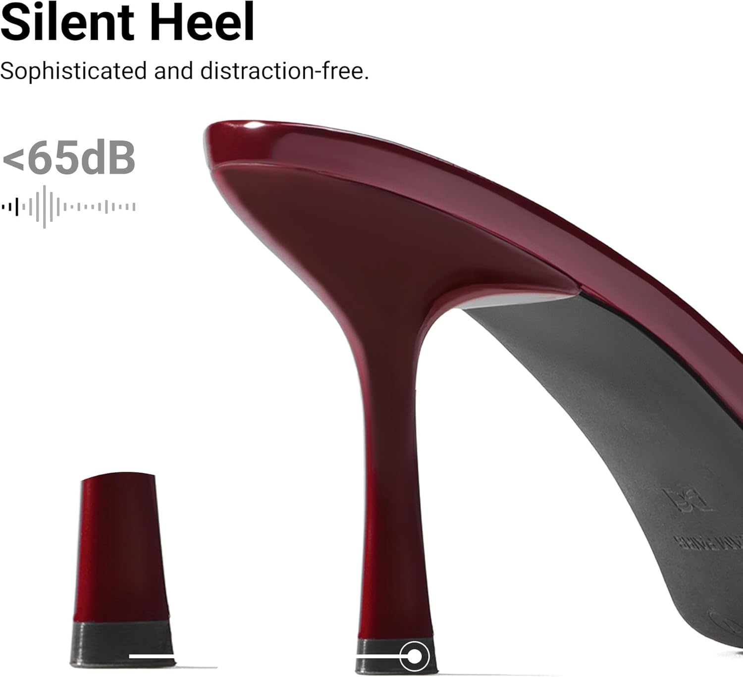 image:imageDREAM PAIRS Womens High Heels Mules Pointed Peep Toe Kitten Sandals Comfortable Slip On Dressy Shoes for Wedding Daily Work Travel SummerBurgundy