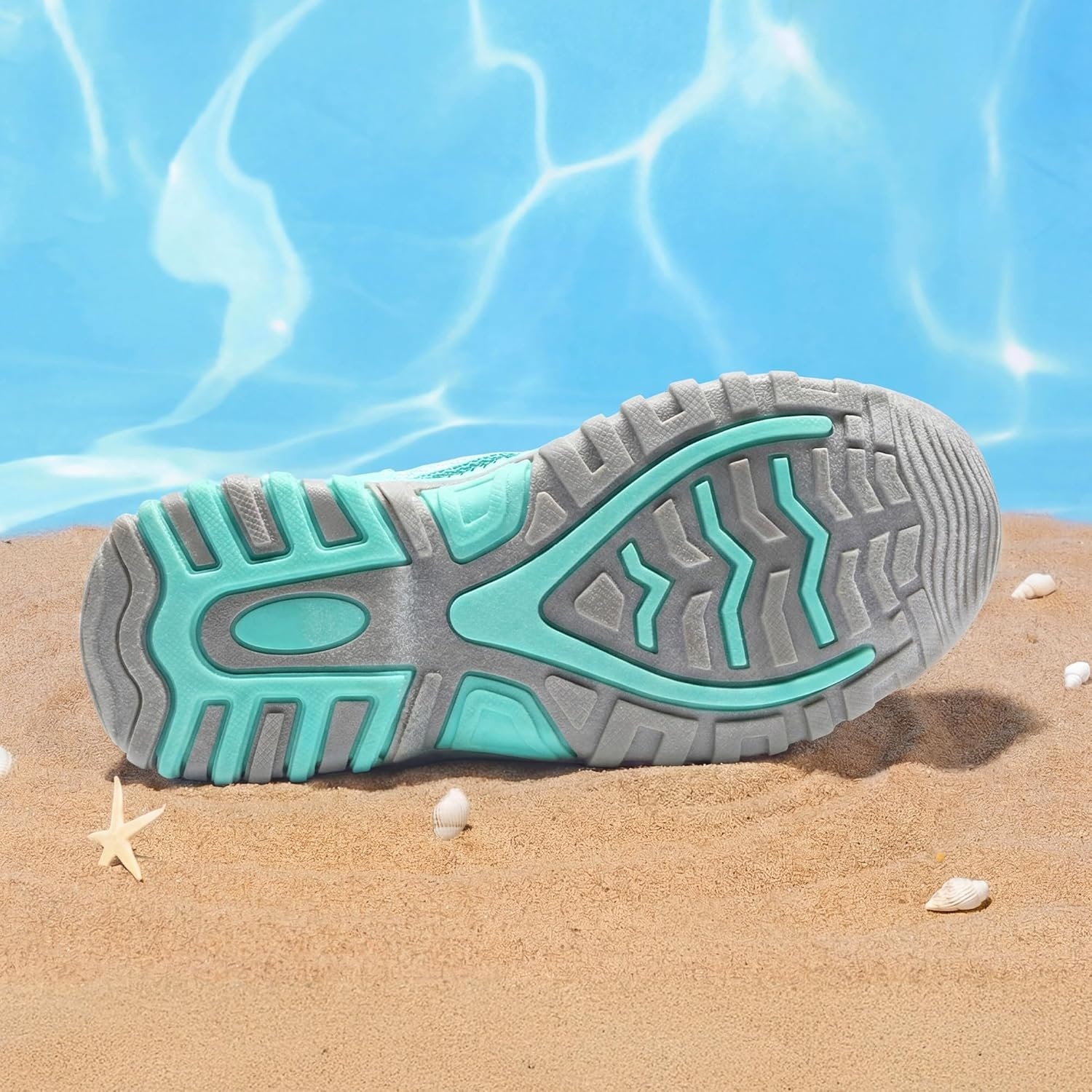 image:imageDREAM PAIRS Boys Girls ClosedToe Outdoor Summer Water Sport Sandals for ToddlerLittleBig KidLightGreenCoral