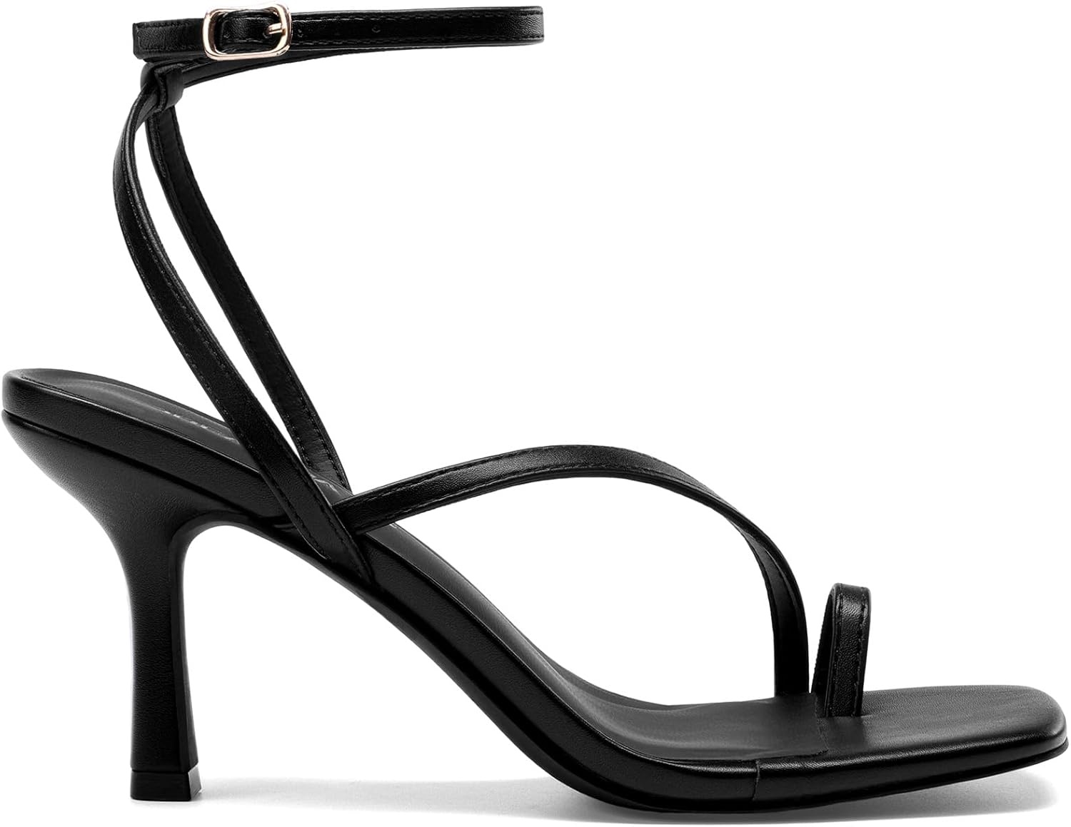 image:imageDREAM PAIRS Womens Kitten Low Heels with Square Toe Adjustable Ankle Strappy Fashion Sandals Comfortable Dressy Summer Shoes 2026 for Daily PartyBlack