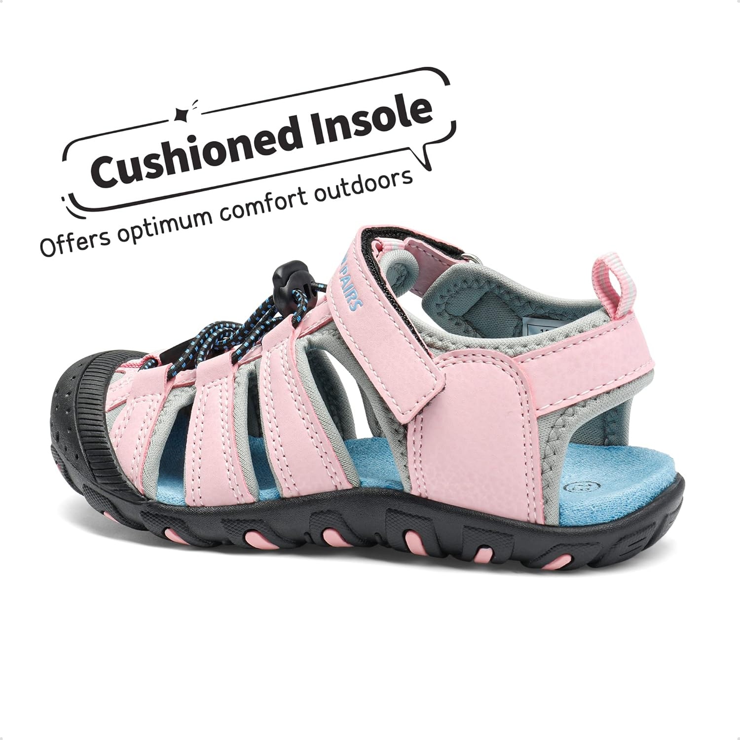 image:imageDREAM PAIRS Boys Girls ClosedToe Outdoor Summer Water Sport Sandals for ToddlerLittleBig KidPink