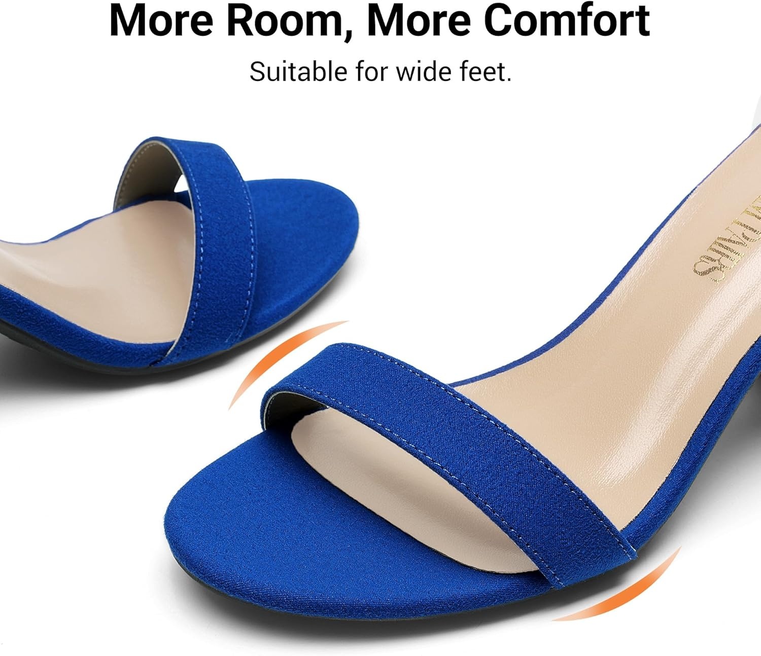 image:imageDREAM PAIRS Womens Chunky Block Heel Sandals Open Toe Ankle Strap Dress Shoes Comfortable Wedding Guest Heels for Party Prom and Formal EventsRoyalBlue