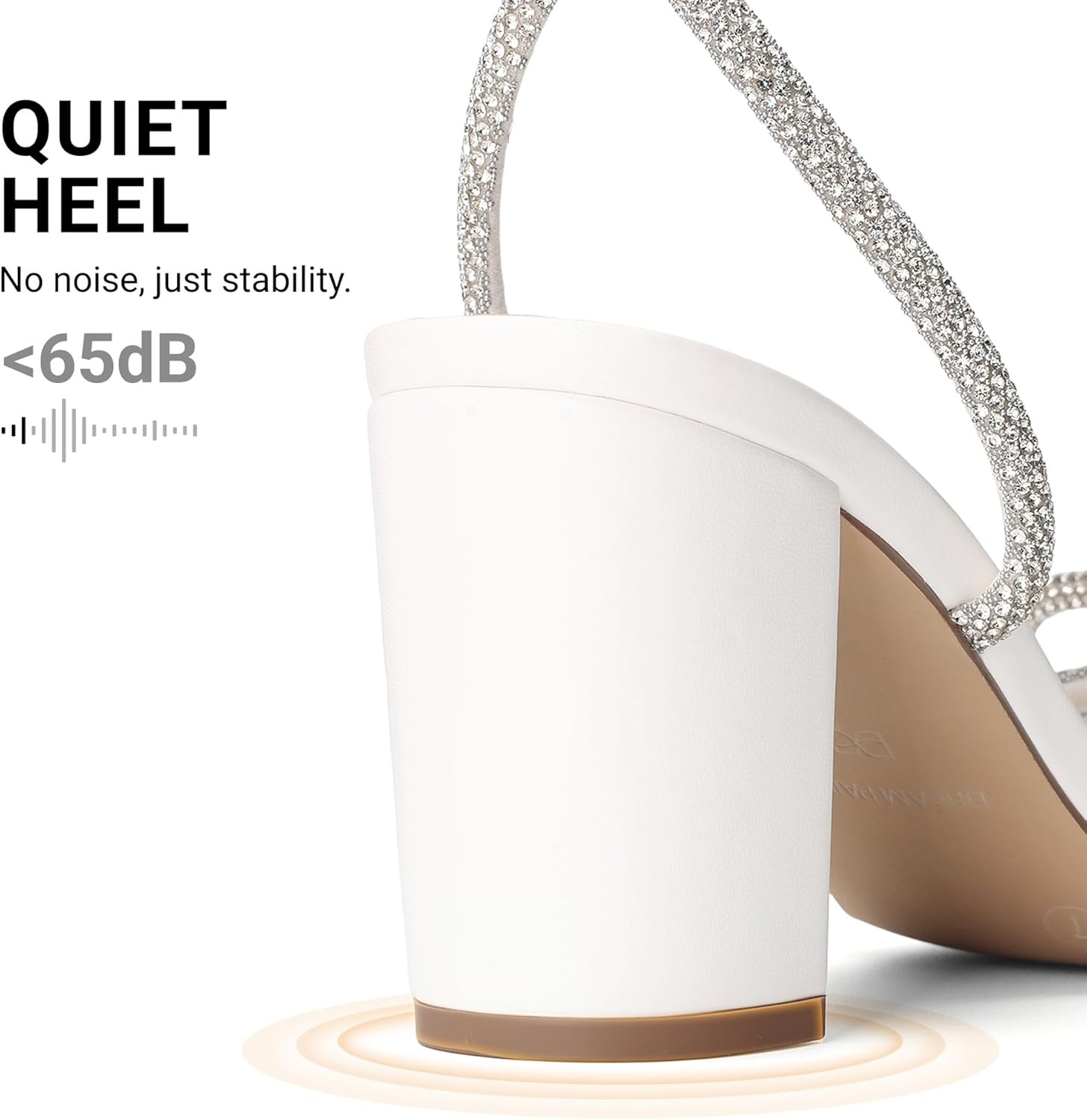 image:imageDREAM PAIRS Womens Wedding Party Bridal Prom Bow Knot Chunky Block Dressy Heels Square Toe Slingback with Ankle Buckle Fashion Sandals Comfortable Shoes 2026White