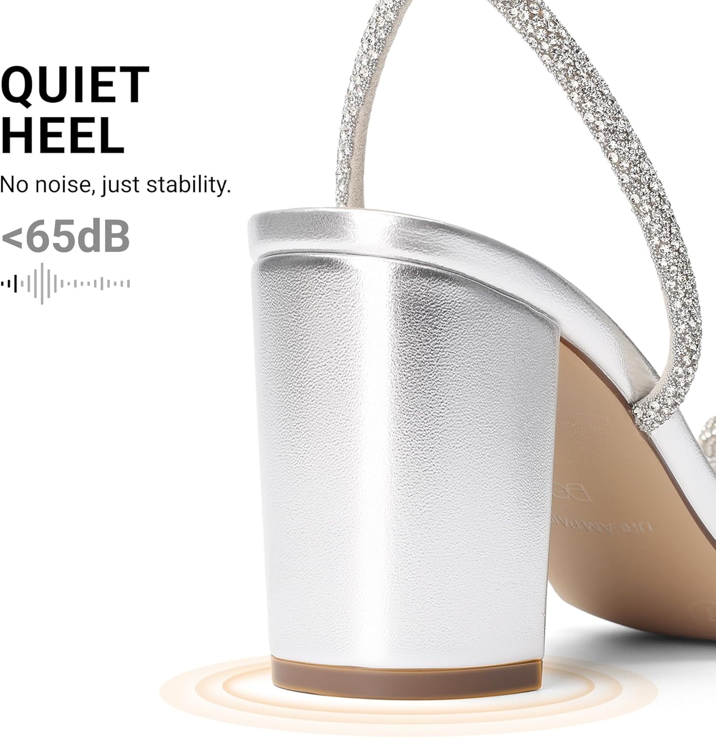 image:imageDREAM PAIRS Womens Wedding Party Bridal Prom Bow Knot Chunky Block Dressy Heels Square Toe Slingback with Ankle Buckle Fashion Sandals Comfortable Shoes 2026Silver