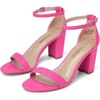 Fuchsia-suede