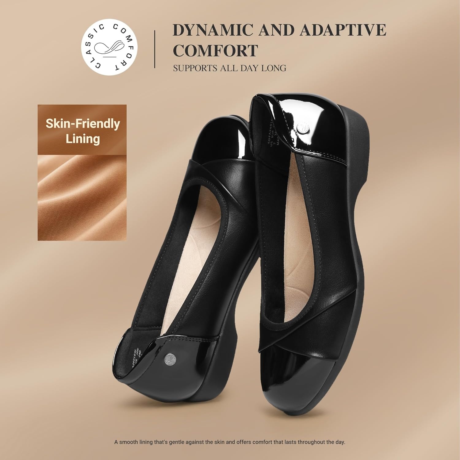 image:imageDREAM PAIRS Womens Ballet Flats Work Office Dress Shoes Comfortable Dressy Casual Flats for WomenBlack