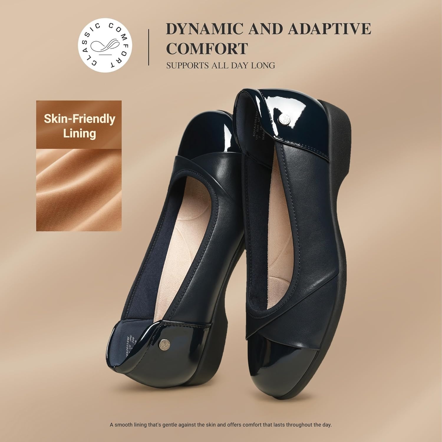 image:imageDREAM PAIRS Womens Ballet Flats Work Office Dress Shoes Comfortable Dressy Casual Flats for WomenNavy