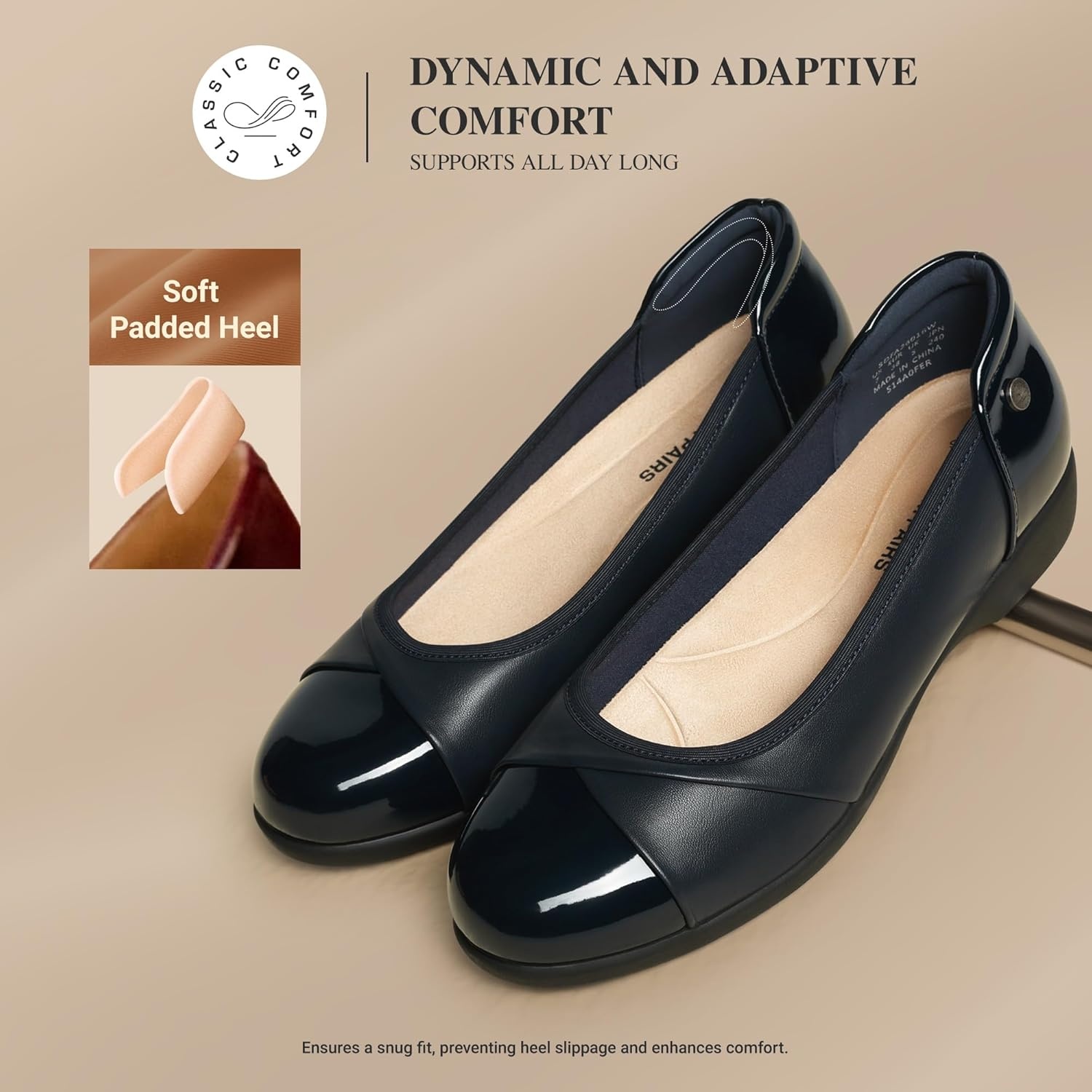 image:imageDREAM PAIRS Womens Ballet Flats Work Office Dress Shoes Comfortable Dressy Casual Flats for WomenNavy