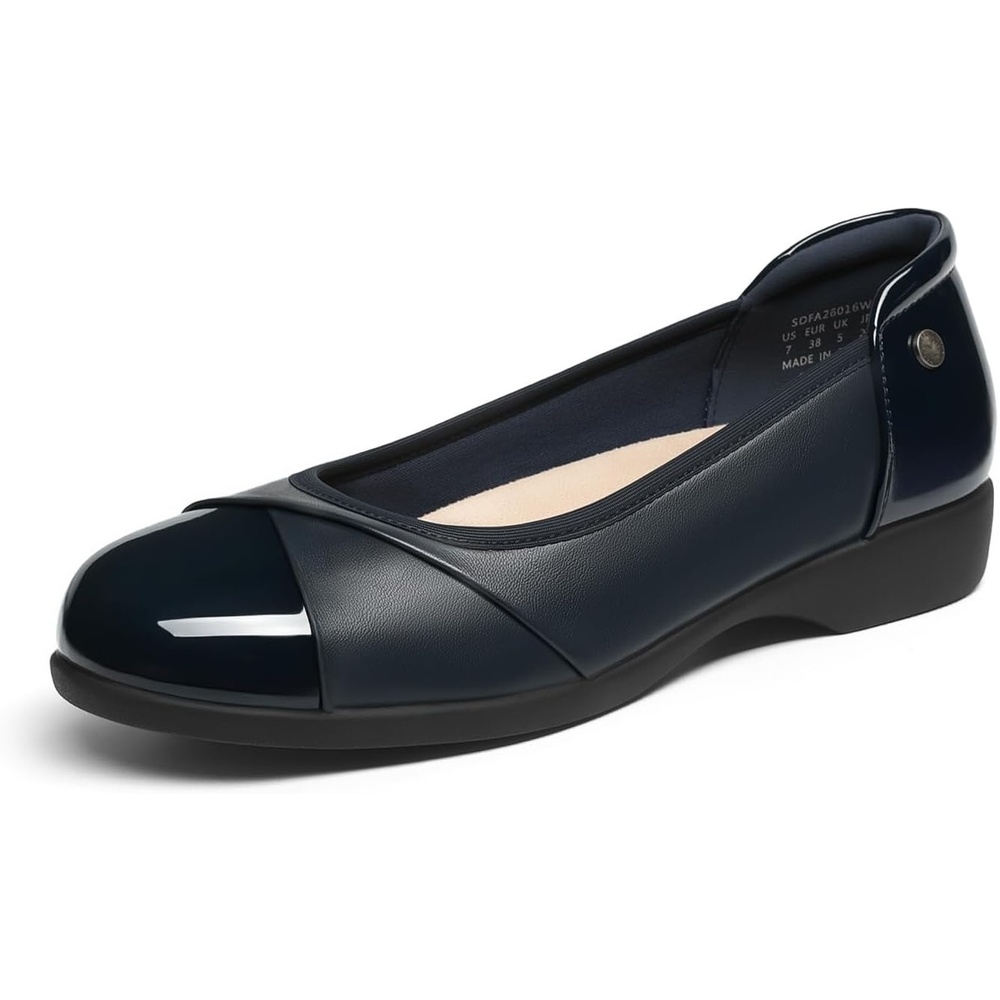 image:imageDREAM PAIRS Womens Ballet Flats Work Office Dress Shoes Comfortable Dressy Casual Flats for WomenNavy