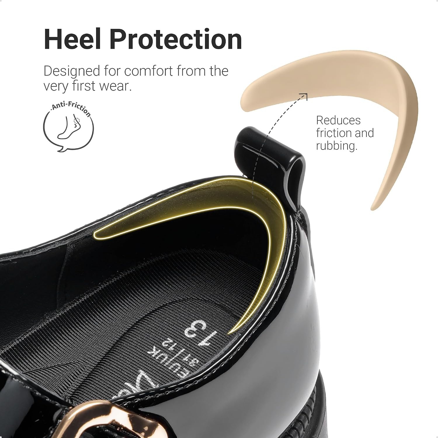 image:imageDREAM PAIRS Girls Mary Jane Dress Shoes School Uniform TStrap Loafers Platform Chunky Heel Closed Toe FlatsAll Black