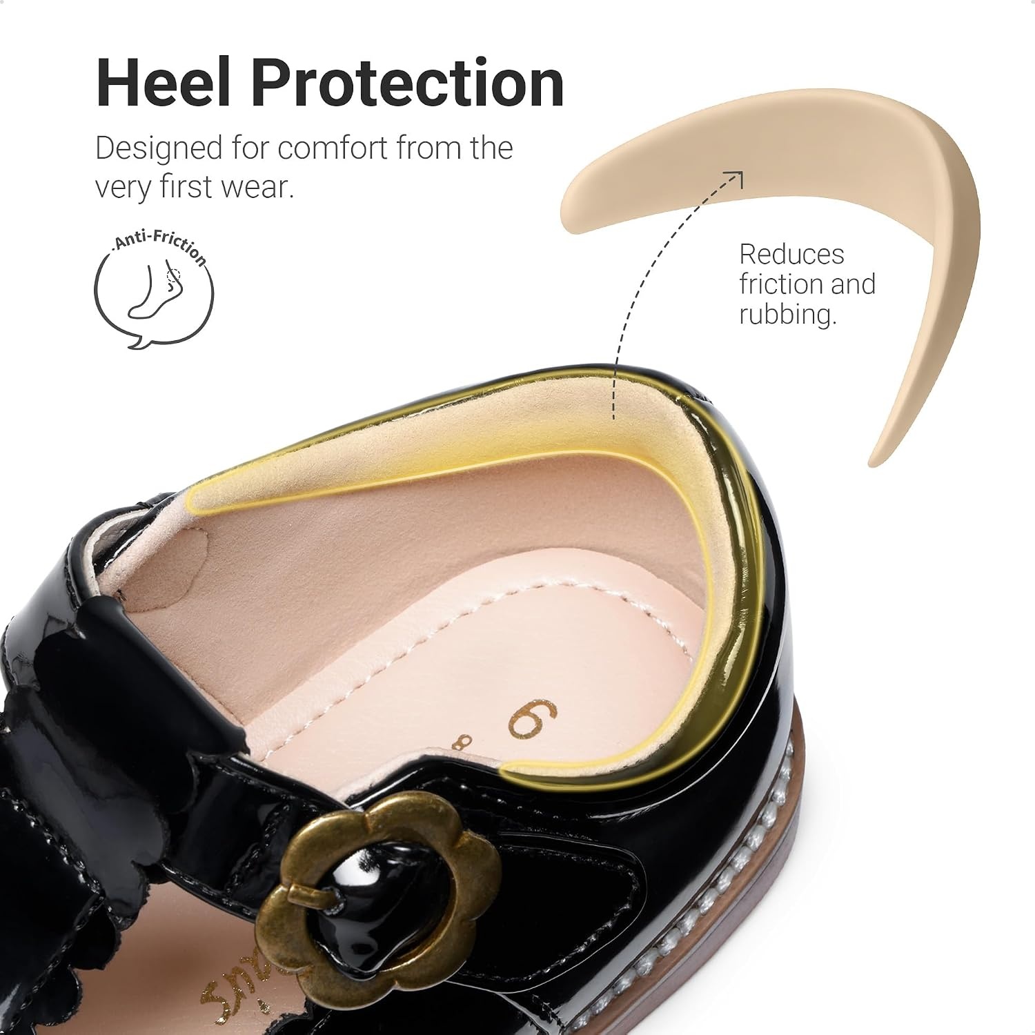 image:imageDREAM PAIRS Girls Mary Jane Shoes Toddler School Uniform Dress Shoes Wide Toe Ballet Flats for Little KidsAll Black