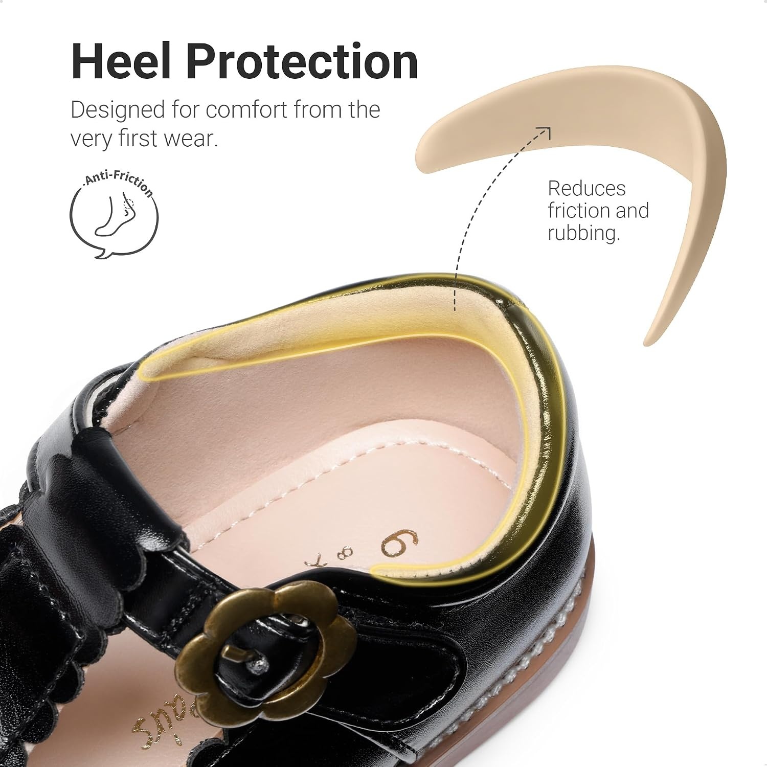 image:imageDREAM PAIRS Girls Mary Jane Shoes Toddler School Uniform Dress Shoes Wide Toe Ballet Flats for Little KidsBlack
