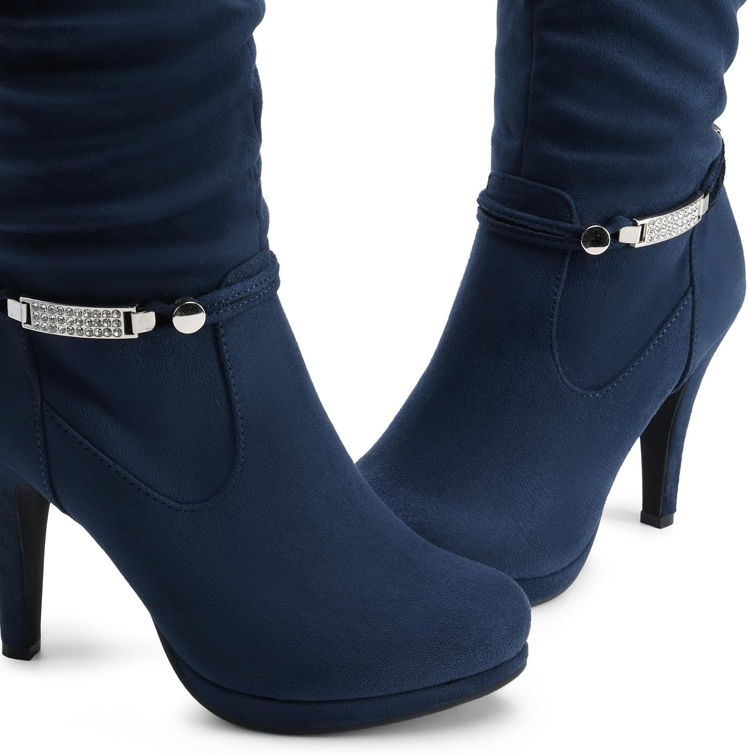 image:imageDREAM PAIRS Womens Knee High Platform Heel BootsNavyn