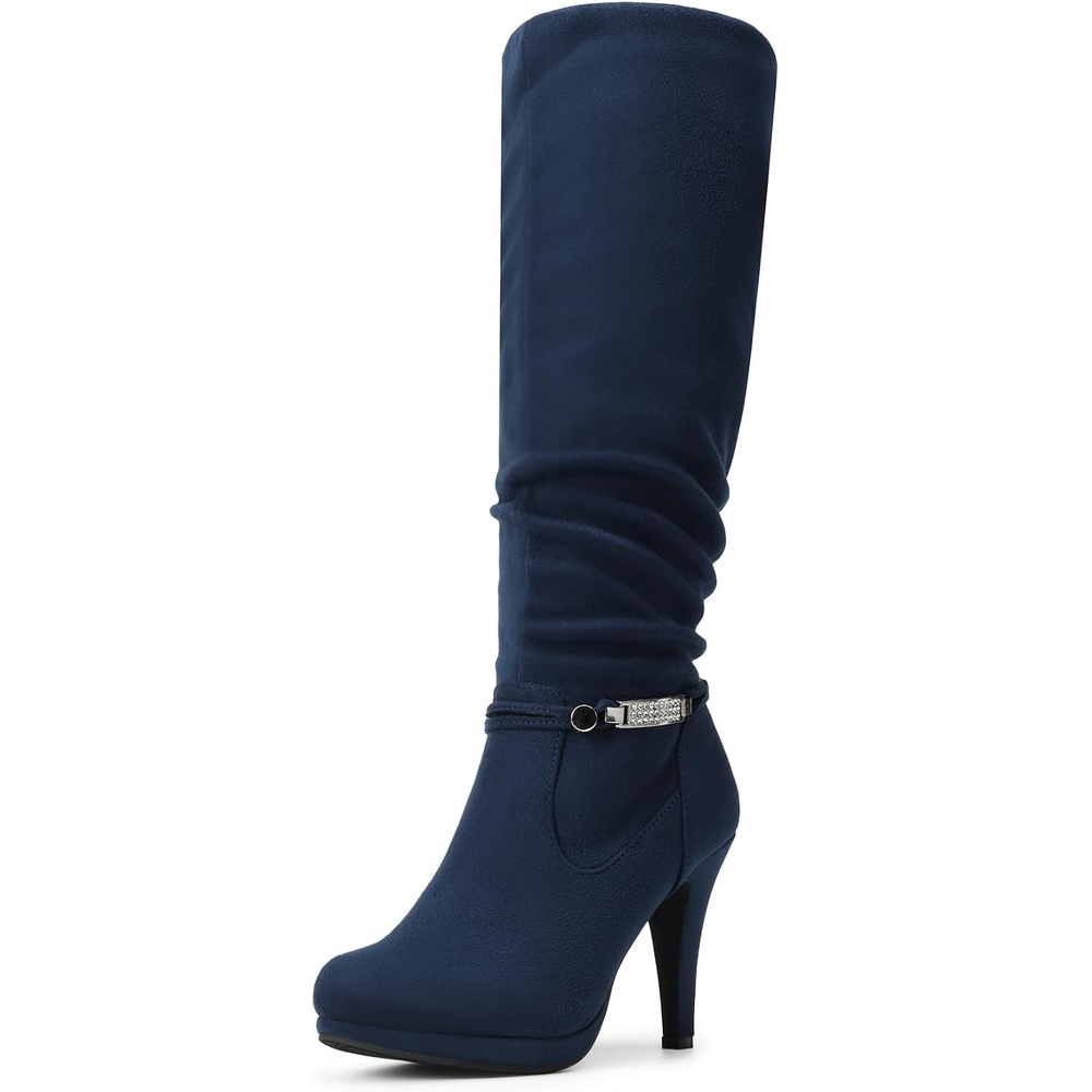image:imageDREAM PAIRS Womens Knee High Platform Heel BootsNavyn
