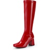 Red/Patent/Pu