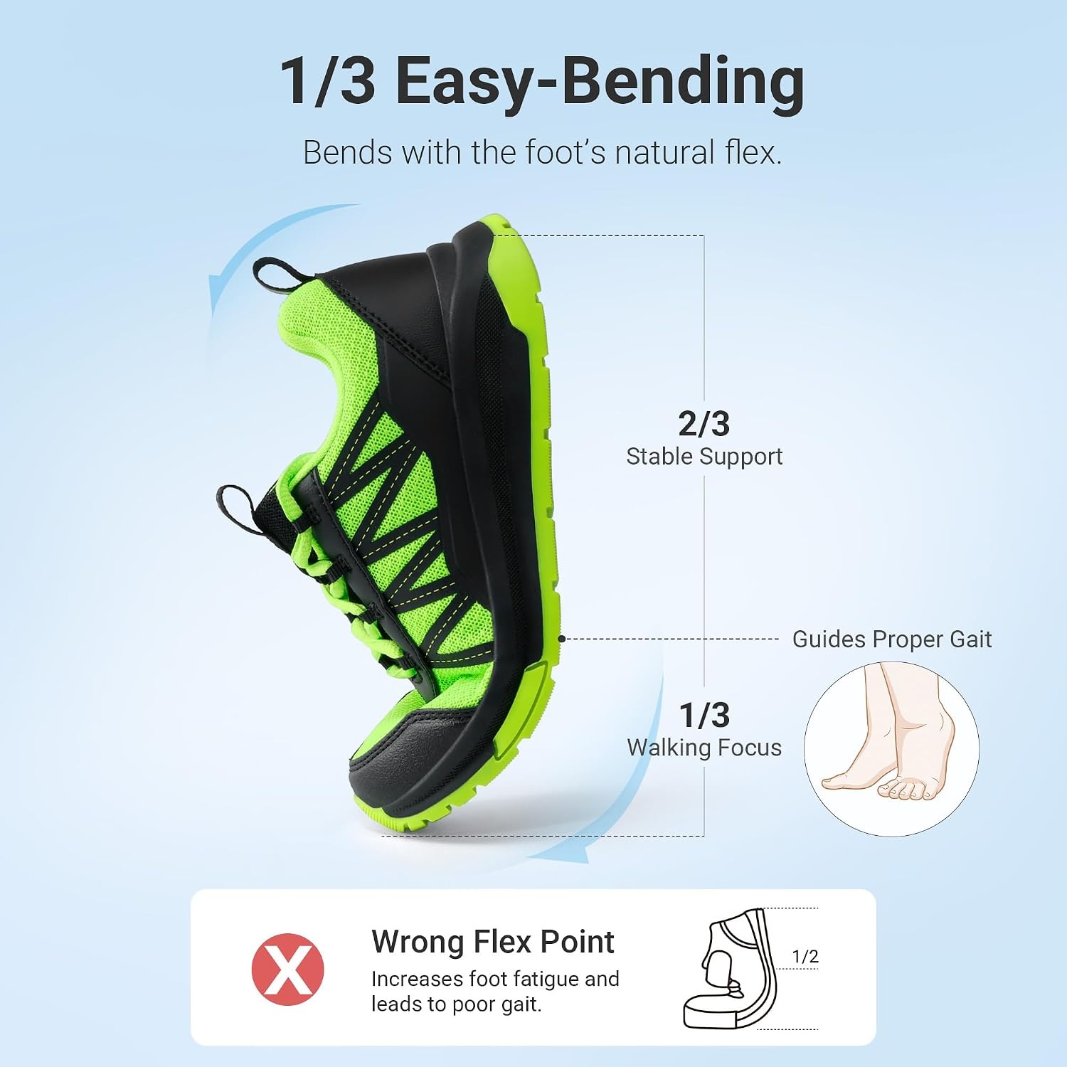 image:imageDREAM PAIRS Boys Girls Shoes Kids DuraPlay Tennis Running Non Slip Athletic Walking Lightweight Lace Up Footwear Sneakers for LittleBig KidNeon GreenBlack