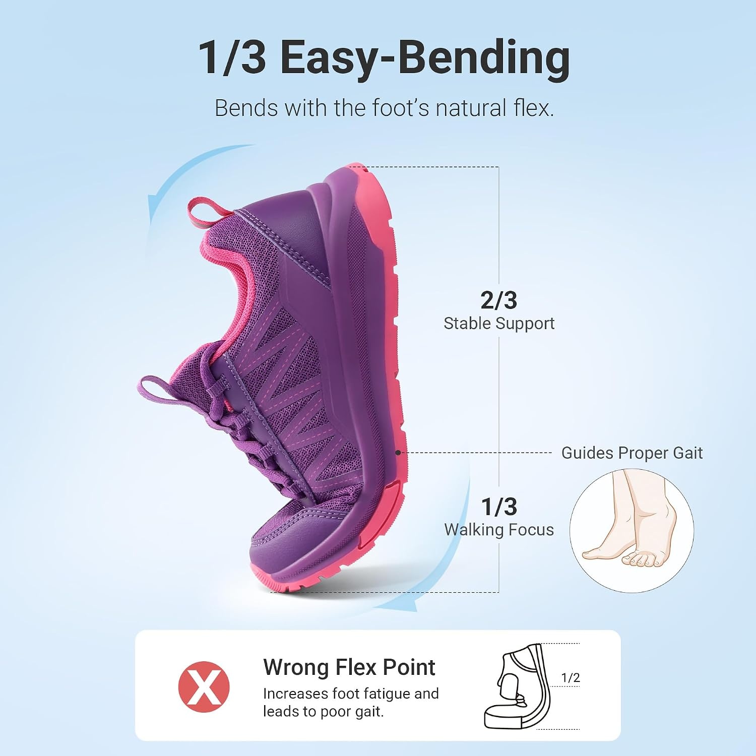 image:imageDREAM PAIRS Boys Girls Shoes Kids DuraPlay Tennis Running Non Slip Athletic Walking Lightweight Lace Up Footwear Sneakers for LittleBig KidPurple