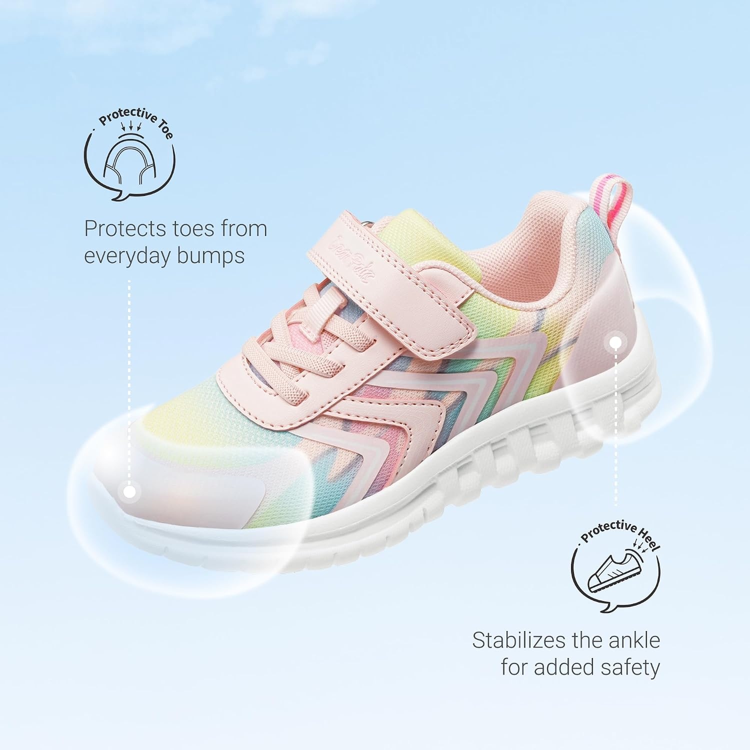 image:imageDREAM PAIRS Kids Shoes Boys Girls Running Footwear Athletic School Sneakers Breathable Lightweight for Little Big KidPink