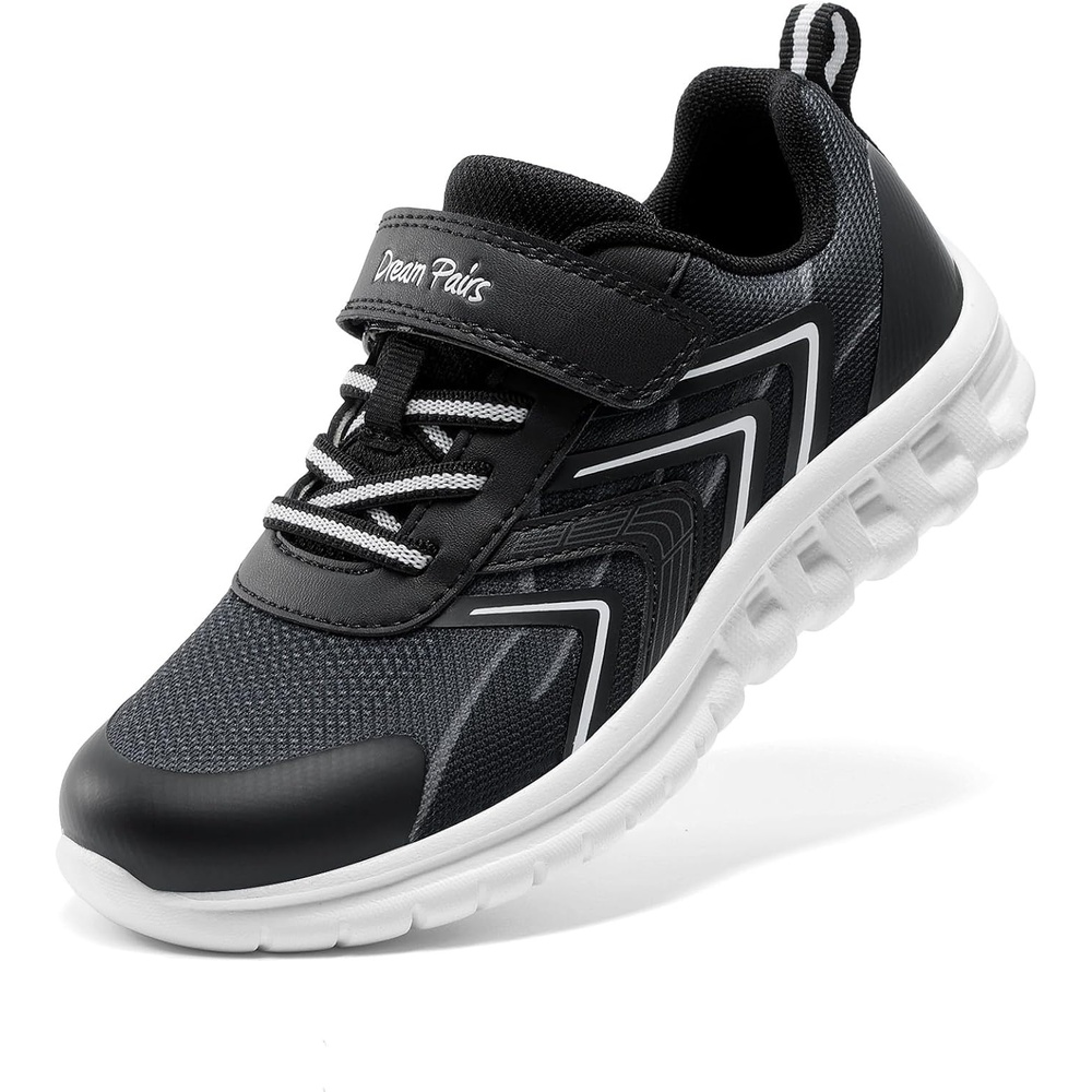 image:imageDREAM PAIRS Kids Shoes Boys Girls Running Footwear Athletic School Sneakers Breathable Lightweight for Little Big KidBlack