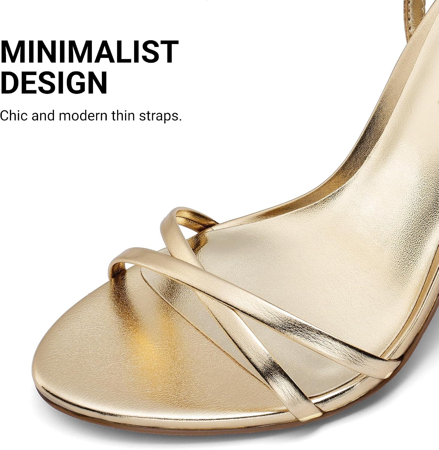 image:imageDREAM PAIRS 2026 Womens Stiletto Heels Strappy Open Toe Ankle Strap Dress Sandals Elegant High Heel Pumps for Wedding Party Prom amp Special OccasionsLight Gold