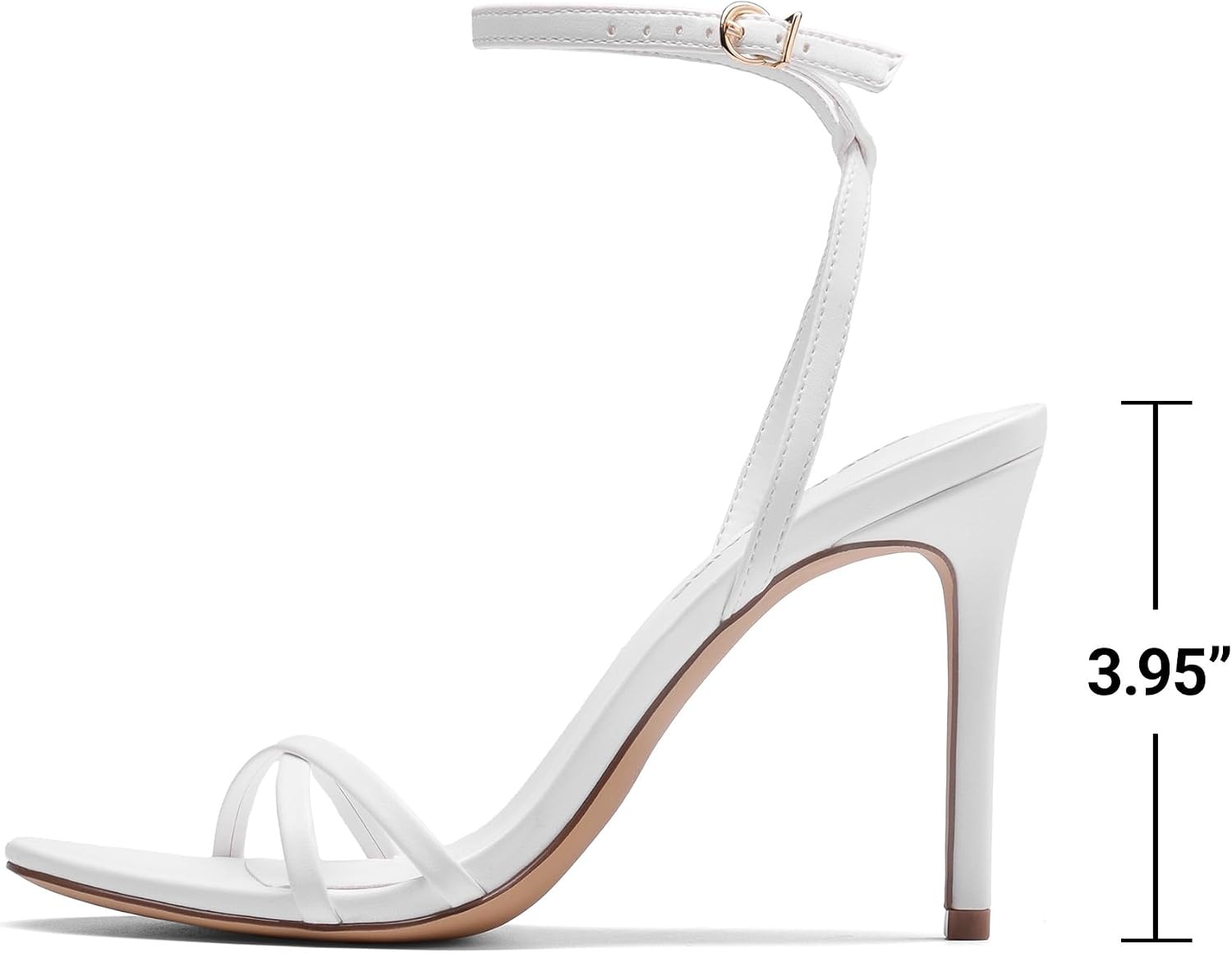 image:imageDREAM PAIRS 2026 Womens Stiletto Heels Strappy Open Toe Ankle Strap Dress Sandals Elegant High Heel Pumps for Wedding Party Prom amp Special OccasionsWhite