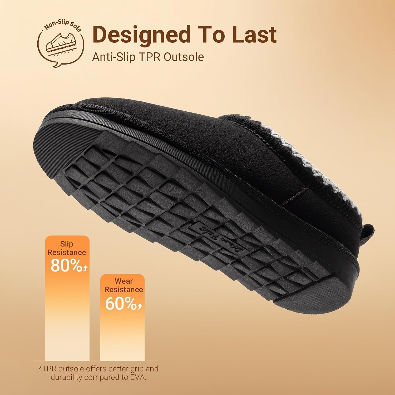 image:imageDREAM PAIRS Girls Boys Slippers Kids House Fuzzy Indoor Outdoor FuzzyEasy Kids Slipon Slipper for Little Kid Big KidAll Black
